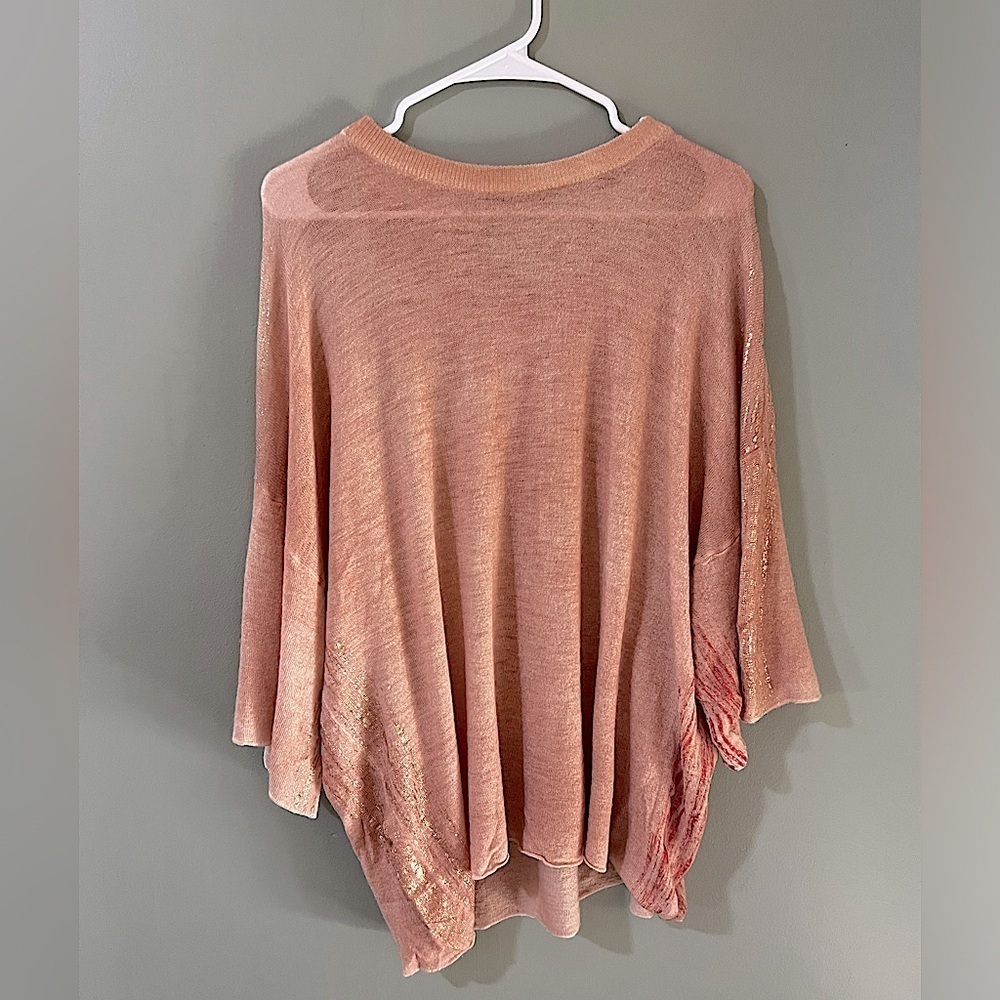 (Nude) Knitwear Hand dyed Cashmere
Silk Wool Sweater Tunic size 38 rare!